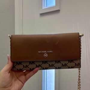 Michael Kors Brown and Tan Women's Shoulder Bag